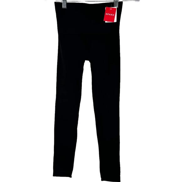 Spanx NWT Look at Me Now Seamless Leggings FL3515 Black Size S Seamless Shaping - Picture 2 of 10